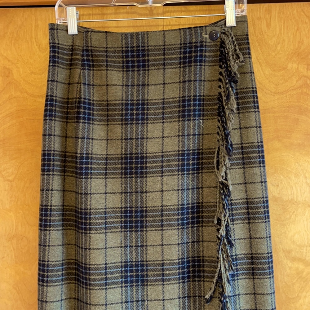 VINTAGE Liz Claiborne Tartan Pencil Skirt